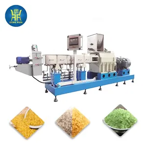 full automatic 1t per hour fortified nutritional rice production line frk artificial rice extruder manufacturing machinery