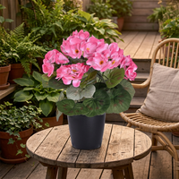 Plantes artificielles de luxe en pot, plantes d'intérieur écologiques en plastique, verdure décorative pour la maison et les mariages