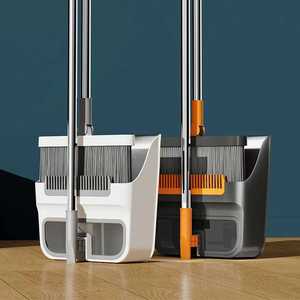 Nhà sản xuất bán buôn dụng cụ vệ sinh sàn nhà văn phòng gia đình 2 trong 1, chổi gấp xoay được kèm bộ xúc rác răng lược - Product Image 1