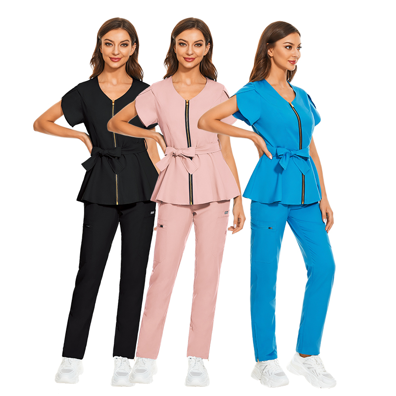 High Quality Womens Scrub Workwear Hospital Doctor Working Clothes Dental Clinic Scrubs Nursing Suits Medical Uniform