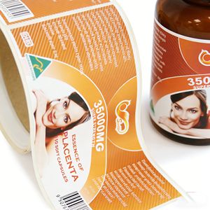 Étiquettes personnalisées pour produits de santé animale, étiquettes adhésives rectangulaires, imperméables, argent brillant, impression BOPP - Product Image 6