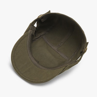 Béret unisexe quatre saisons, rétro vintage, en coton lavé uni, à visière plate, rayé, décontracté, style britannique, sport, 3D