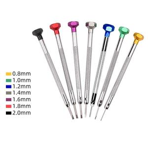 Cacciavite a Testa Piatta in Acciaio Inox con Finitura Nichelata, Strumenti OEM per Riparazione Orologi per Orologiai - Product Image 3