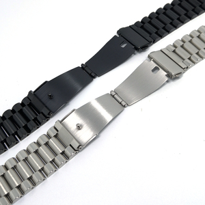 Cinturino per <span class=keywords><strong>Smartwatch</strong></span> in Acciaio Inossidabile a 3 Perle, 20-22mm, Alta Qualità, Regolabile, Sgancio Rapido - Product Image 5