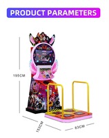Machine de jeu de tambour musicale interactive pour enfants, à monnayeur, petite machine de jeu de percussion avec distribution de prix