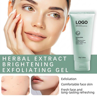 LogoBulk Order Gel Exfoliant Doux aux Herbes pour le Visage et le Corps, Nettoyant Facial Bio, Gel Peeling Éclaircissant