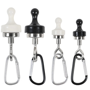 Dr. Giant Magnetic Hook Carabiner Small <b>Large</b> Black White Steel <b>Tent</b> Camping Light Accessory - Product Image 1