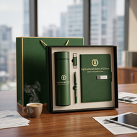 Coffret Cadeau d'Entreprise Personnalisé avec Logo, Kit de Bienvenue pour Employés, Carnet A5, Stylo Exécutif, Tasse Isotherme, Infuseur à Thé, Clé USB