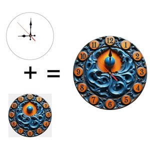 Horloge <span class=keywords><strong>murale</strong></span> en bois de 25x25 cm qui sert de rappel quotidien d'une personne, d'un événement ou d'un objectif - Product Image 1