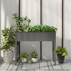 Jardinières en métal pour la culture de légumes et de fleurs, bac à plantes <span class=keywords><strong>surélevé</strong></span> étroit, bac à plantes <span class=keywords><strong>surélevé</strong></span> en métal, Aiuola Rialzata - Product Image 3