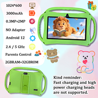 Tablette éducative pour enfants YPORANGE IWAWA 7 pouces, processeur MTK Quad Core, Android 12, résolution 1024x600