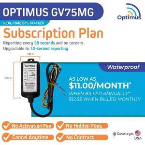 Rastreador GPS Impermeable Optimus GV75MG con Tarjeta SIM 3G/4G para Autos, Motocicletas, Barcos, Maquinaria y Activos - Product Image 3
