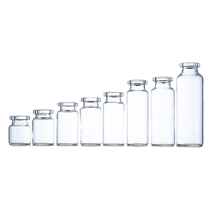 ขวดแก้วใสขนาดเล็ก 10 มล. แบบขึ้นรูป สำหรับบรรจุยาฉีดทางเภสัชกรรมและสัตวแพทย์ - Product Image 1