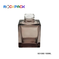 Bouteilles de diffuseur de parfum à bâtonnets en rotin gris vides de 100 ml pour aromathérapie sans flamme à usage domestique