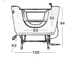 ओजोन सर्फ बबल मालिश मशीन पालतू स्नान टब कुत्तों और बिल्लियों के लिए - Product Image 5
