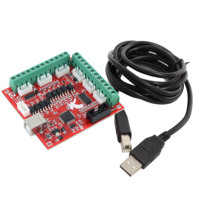 Kit CNC 3 Axis Nema 34 Motor Servo Loop Tertutup 86EH156 12N.m 6.0A Driver CL86 48V 360W Power Supply + Kabel Board Interface MACH3
