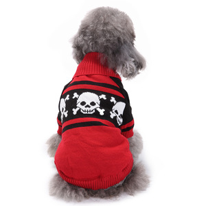Maglione per Cani con Motivo Teschio, Basso MOQ, per Halloween e Natale, Abbigliamento Morbido in Maglia per Cani di Piccola, Media e Grande Taglia - Product Image 5