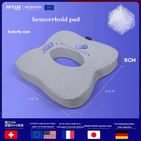 Coussin orthopédique Skylee 4D POE pour soulager les hémorroïdes, la sciatique et le coccyx, imperméable, anti-escarres, pour siège de fauteuil roulant