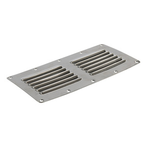 Grille d'aération rectangulaire en acier inoxydable 230x115mm pour bateau, yacht, camping-car, fixation par vis - Product Image 2