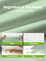 Nappe en plastique menthe 92g, tendance, imperméable, jetable