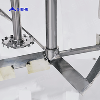 Solution clé en main industrielle robuste, contrôle PLC, mélangeur multifonctionnel entièrement automatique à double arbre, 2000L