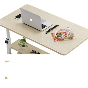 Sinh viên nghiên cứu Trắng Chiều cao có thể điều chỉnh máy tính bàn hàng đầu bằng gỗ hiện đại giá rẻ di động bánh xe máy tính bàn máy tính xách tay đứng để bán - Product Image 3