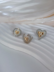 Anelli di lusso alla moda multistile stile <span class=keywords><strong>amore</strong></span> alla moda argento lucido <span class=keywords><strong>con</strong></span> placcatura in oro accessori di lusso per festa di fidanzamento tutti i giorni - Product Image 4