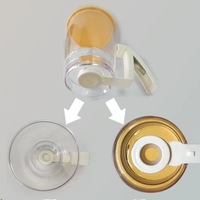 Dispensador de masa para panqueques con mango de compresión y marcas de medición para panqueques, crepes y cupcakes, herramienta para hornear