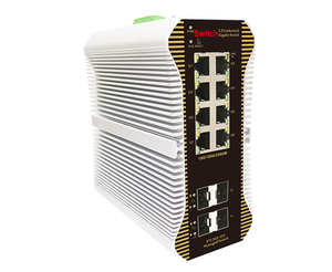 Switch Ethernet industriel géré avec 8 ports RJ45 + 4 ports SFP+ 10G - Product Image 2