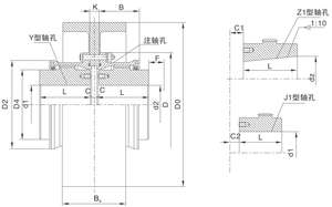 Accouplement planétaire rigide personnalisé en forme de tambour avec frein, support OEM/ODM, garantie 3 ans EVER-POWER - Product Image 2
