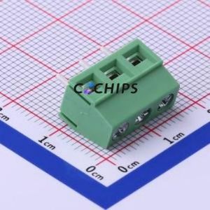 DG127-5.08-03P-14-1002A(H) Screw Terminal Block Through hole Component (THT),P=5.08mm Connector 1x3P 5.08mm Green Through Hole - Product Image 1