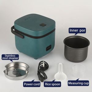 Appareils électroménagers, petits appareils de cuisine, cuiseur à riz portable avec cuiseur vapeur, 1,2 L, 200 W, cuiseur à riz électrique mini - Product Image 5