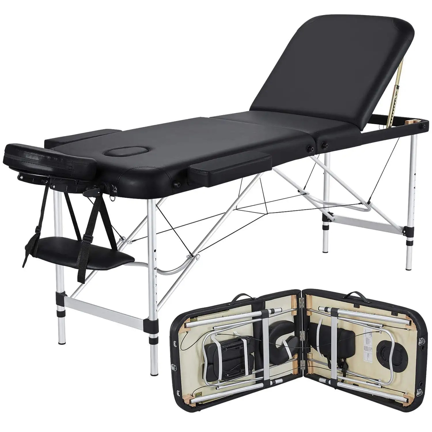 OEM Factory Ultra Light Massage Bed Portable Folding Bed Furniture Salon