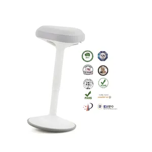 Nouveau design réglable ergonomique équilibre actif table de bar debout antidérapante chaise de bureau tabouret oscillant debout à bascule