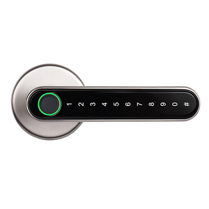 Cerradura Inteligente para Puerta con Huella Dactilar de Aleación de Zinc, con Tarjeta de Memoria, para Puertas de Madera/Acero y Seguridad en Hoteles, en Oferta - Product Image 1