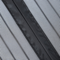 Moustiquaire de porte magnétique silencieuse en polyester de haute qualité au design moderne, facile à installer et lavable