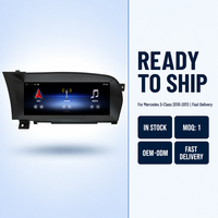 Head Unit Mobil Android 10.25 Inch Layar Sentuh IPS, CarPlay, Android Auto, GPS, DSP untuk Mercedes-Benz S-Class 2010-2013