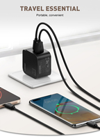 Chargeur mural rapide LDNIO Q1 personnalisé avec prise EU US UK USB Type C PD 20W, adaptateur de charge rapide pour téléphone portable, chargeurs de téléphone portable