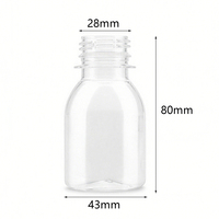 Bouteille de boisson énergisante 60ml 100ml, contenants pour jus de gingembre, suppléments, boissons fonctionnelles, emballage avec bouchon antivol