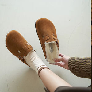 Chaussures à lanières orthopédiques fermées respirantes pour hommes et femmes Doublure en <span class=keywords><strong>cuir</strong></span> véritable Semelle légère en liège Birkenstocks Alternative Soft - Product Image 5