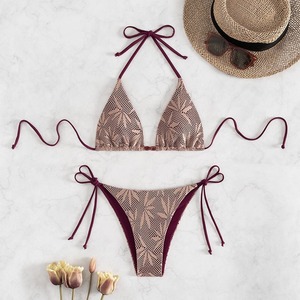 2026 Beach Ladies Two Piece String <strong>Bikini</strong> Set <strong>Mikro</strong> Triangle for Women Sexy Brazilian Slingshot Swimwear Lace Swimsuit Supplier - Product Image 3