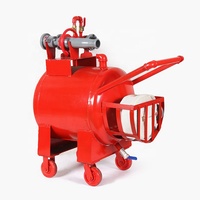 Unité mobile d'extinction d'incendie à mousse en acier au carbone, système de chariot à réservoir de mousse horizontal pour entrepôt de raffinerie pétrolière