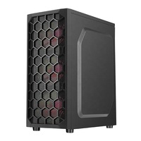 Boîtier PC de bureau AntarcChill ATX SPCC avec verre trempé et design de ventilation parfait pour le gaming, modèle standard ODM