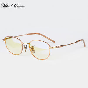 Bambino bambini Anti blu occhiali da vista Vintage in metallo occhiali da vista produttori miopia occhiali occhiali montature per occhiali - Product Image 3