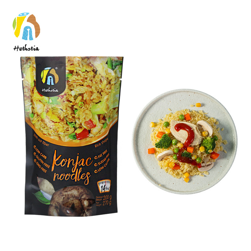 Shirataki Rice Wholesale Keto Food Gluten Free Instant Rice Konjac Riz Shiratak
