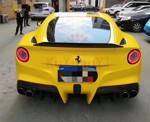 REVOZ stile in fibra di carbonio Kit corpo posteriore diffusore con labbro anteriore minigonne laterali per 2013-2015 <span class=keywords><strong>Ferrari</strong></span> F12 - Product Image 5