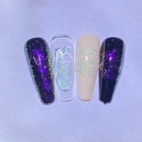Vernis à ongles, manucure Gel, paillettes platine scintillantes, rouge, LED UV, couche de Base et de finition, 15ML, 1 pièce