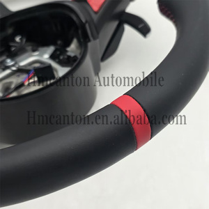 Práctica rueda de cuero de gran oferta para BMW F10 F30 F90 F01 F02 F12 F13 F90 3 4 5 Series volante de coche - Product Image 3