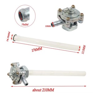 Válvula de purga de combustible para motocicleta, interruptor de llave de combustible para Honda CB400 VTEC NC39 <span class=keywords><strong>CBF500</strong></span> CBF600 CBF600S Hornet XLV650 XL650V - Product Image 2