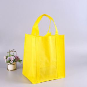 Sacs de courses écologiques en polypropylène non tissé 100 % recyclé, vert, à fond stable, pour cadeaux et courses - Product Image 2